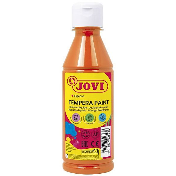 Гуашь JOVI, с повышенным содержанием пигмента, оранжевая, 250мл