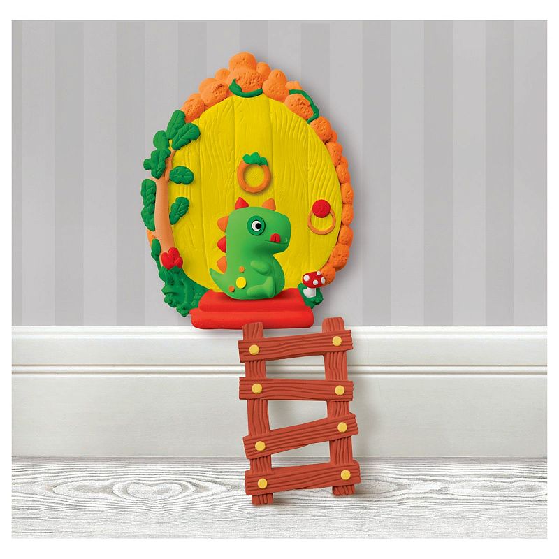 Набор для росписи из гипса ТРИ СОВЫ "В гостях у Динозаврика", с красками и кистью, картонная коробка