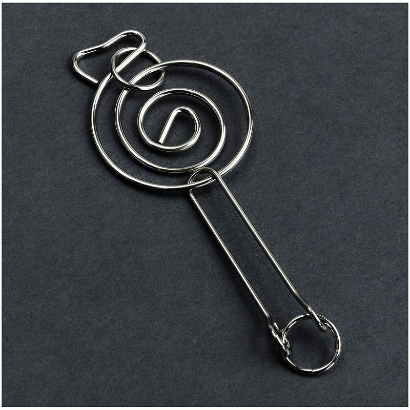 Головоломка металлическая средняя ТРИ СОВЫ, ассорти, 1 уровень сложности 