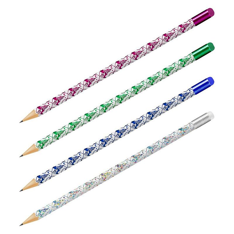 Карандаш ч/г Мульти-Пульти "Волшебник Изумрудного города" HB, с ластиком, круглый, заточен., ассорти, туба