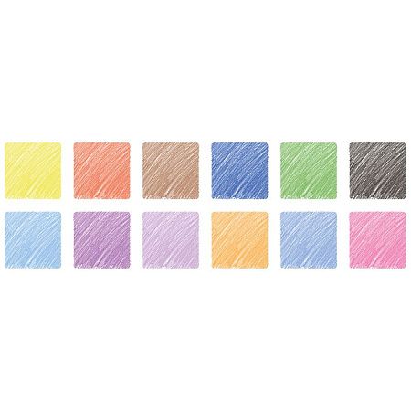 Карандаши цветные пластиковые ArtSpace "Подводный мир", 12цв., заточен., картон, европодвес