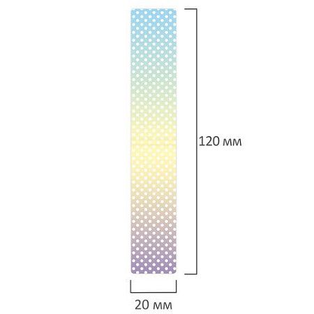 Закладки для книг МАГНИТНЫЕ, "GRADIENT", набор 12 шт., 60x20 мм, BRAUBERG, 113170 