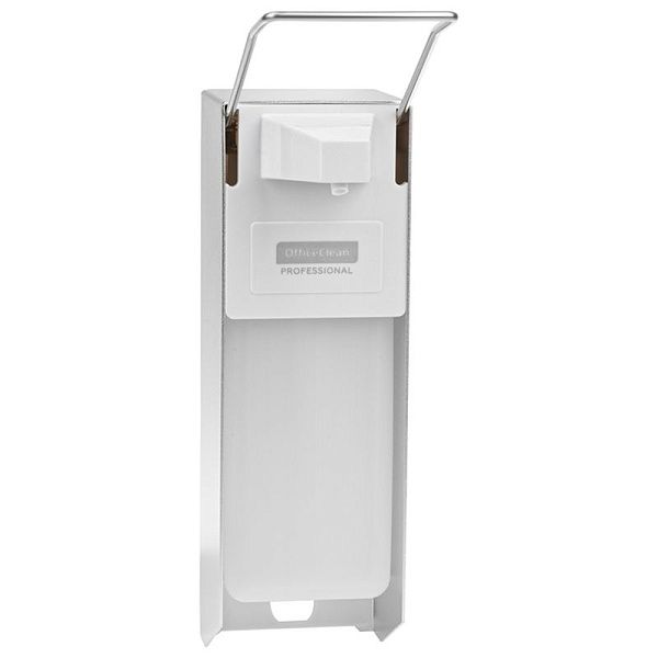 УЦЕНКА-Диспенсер для жидкого мыла OfficeClean Professional, локтевой, белый, наливной, 1л 