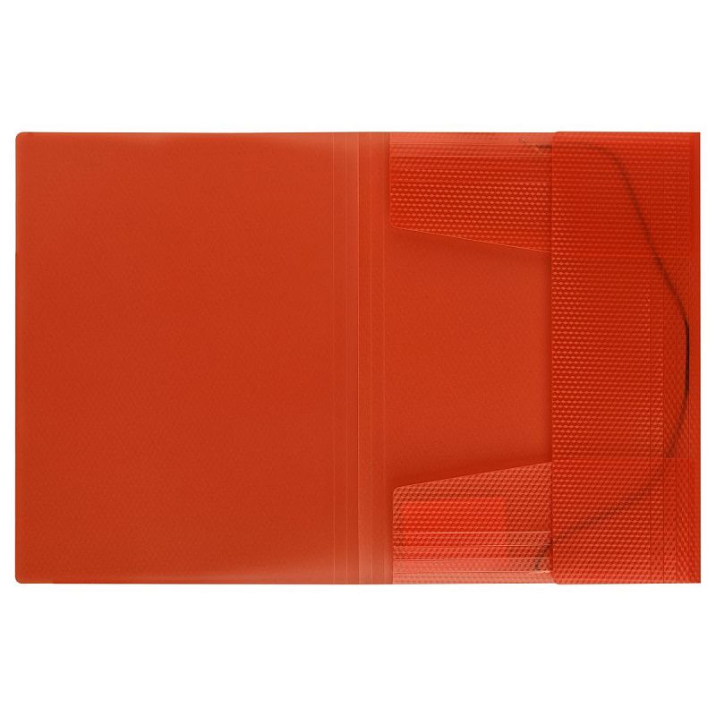 Папка на резинке СТАММ "Кристалл" А4, 500мкм, пластик, красная 