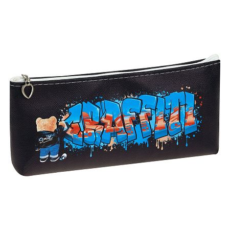 Пенал мягкий 200*85*30 MESHU "Graffiti", искусственная кожа 