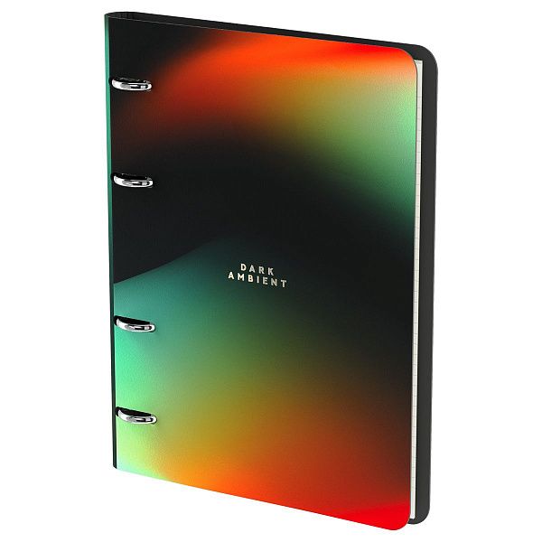 Тетрадь на кольцах А5, 80л. ЛАЙТ, кожзам, Greenwich Line "Background", тон. блок