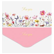 Конверт для денег MESHU "For you", 85*164мм, soft-touch, фольга