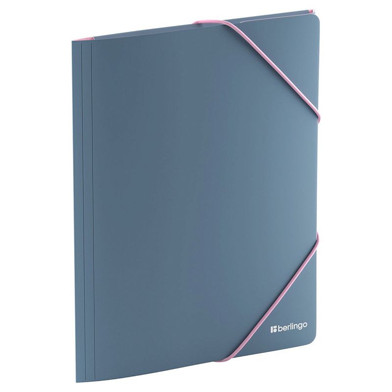 Папка на резинке Berlingo "Soft Touch Pro" А4, пластик, 600мкм, софт-тач, ассорти 