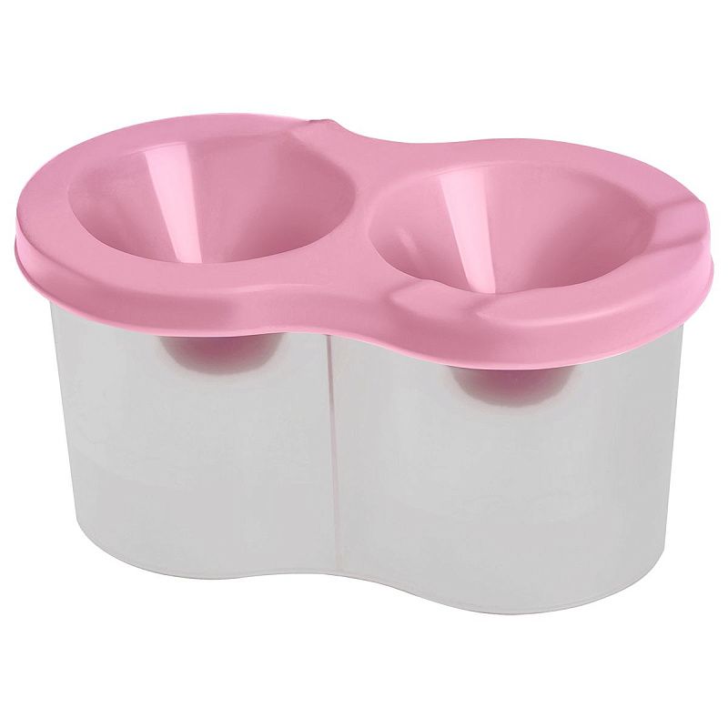 Стакан-непроливайка двойной Гамма, пастельный розовый