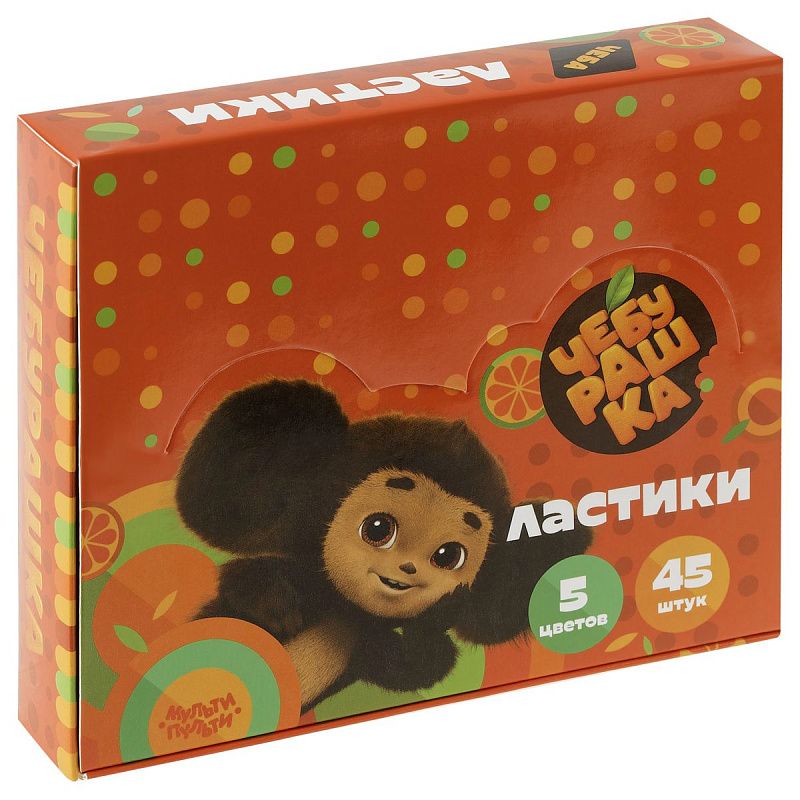 Ластик Мульти-Пульти "Чебурашка", прямоугольный, термопластичная резина, 35*25*8мм 