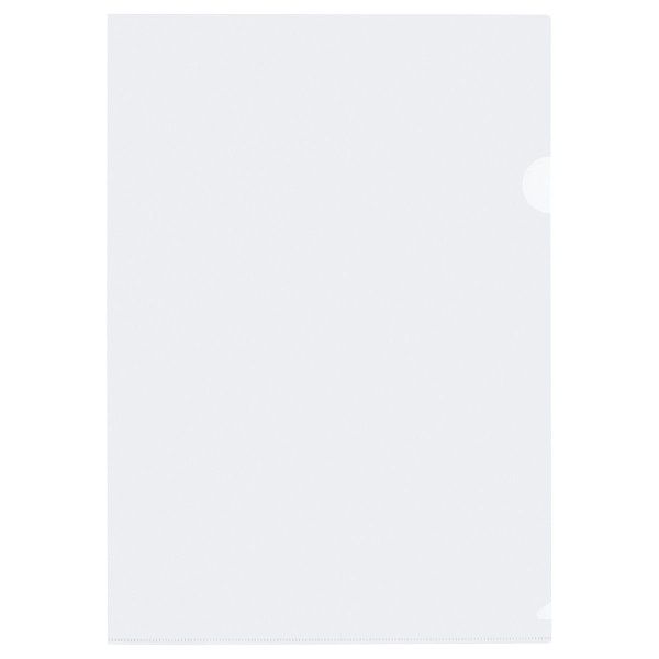 Папка-уголок СТАММ А4, 100мкм, пластик, прозрачная