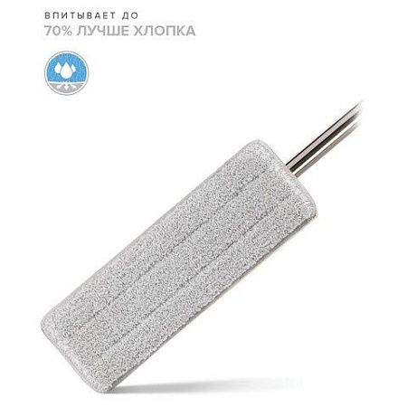 Насадки МОП для швабры (кармашки с 1-й стороны) КОМПЛЕКТ 4 шт., микрофибра, 33х12,5 см, LAIMA, 608145