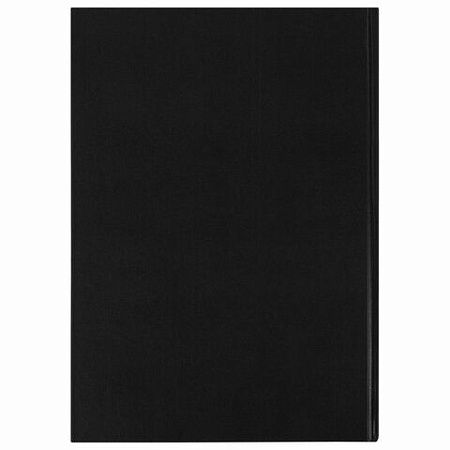 Книга учета 96 л., клетка, твердая, бумвинил, офсет, наклейка, А4 (200х290 мм), BRAUBERG, черная, 130278