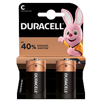 Батарейка Duracell Basic C (LR14) алкалиновая, 2BL