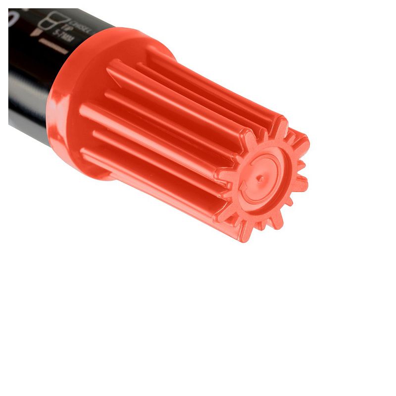 Маркер перманентный промышленный Luxor "510" красный, скошенный, 5-7мм 