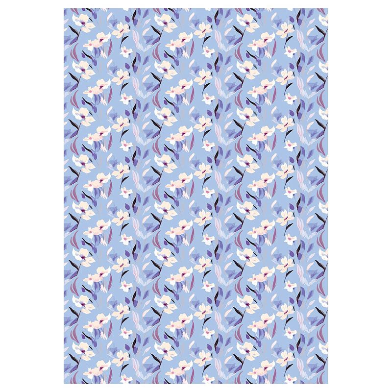 Упаковочная бумага глянц. 70*100см, MESHU "Floral mood", 80 г/м2, ассорти, 5 дизайнов