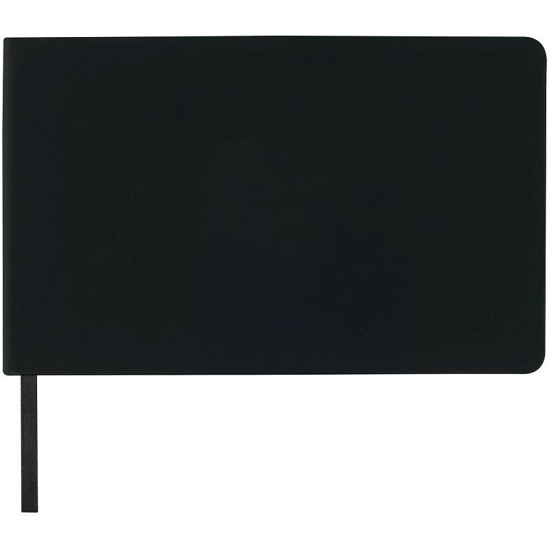 Скетчбук 80л., 210*130 Гамма "Студия", черный, твердая обложка, на резинке, слоновая кость, 140г/м2