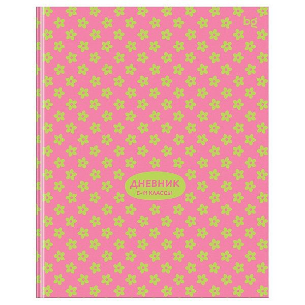 Дневник 5-11 кл. 48л. (ЛАЙТ) BG "Розовый паттерн", глянцевая ламинация