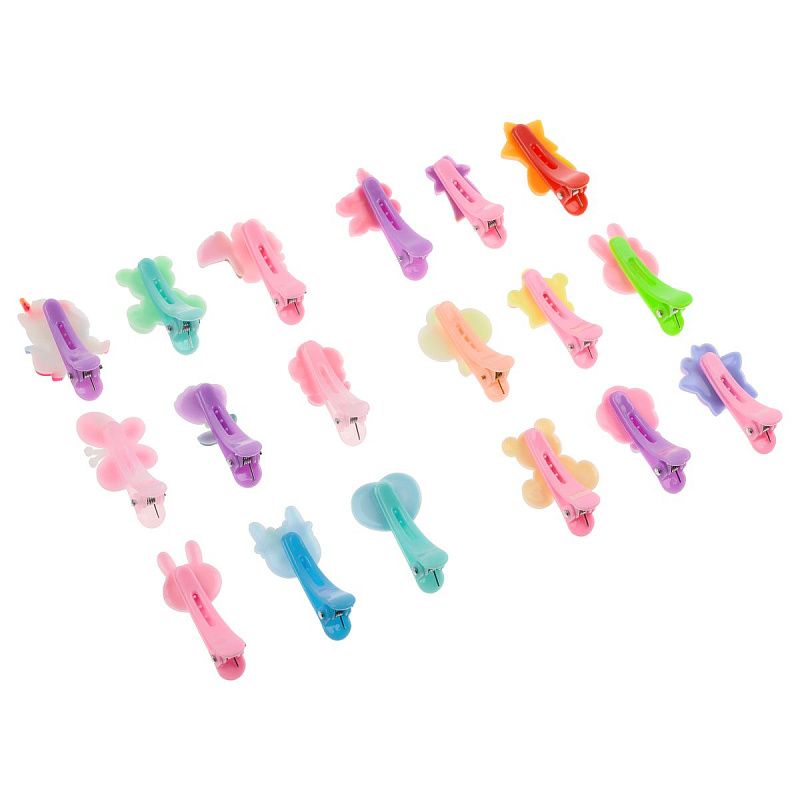 Заколки для волос MESHU, прищепки маленькие, ассорти, 6шт., европодвес