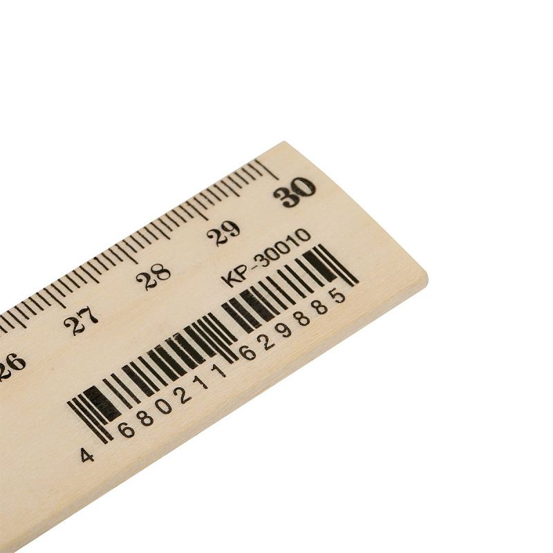 Линейка 30см Красин "Стандарт", дерево 