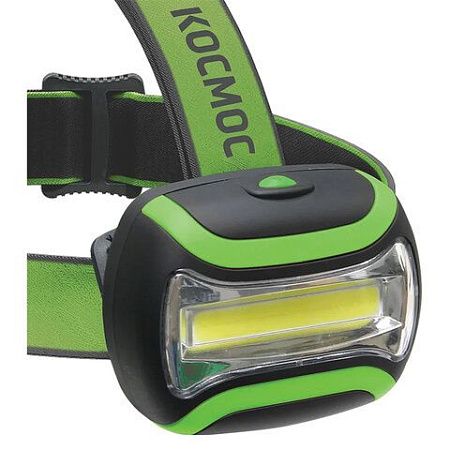Фонарь налобный КОСМОС, 3 Вт LED, 3 режима, питание 3хAАA (в комплект не входят), KOC-H3WCOBLED
