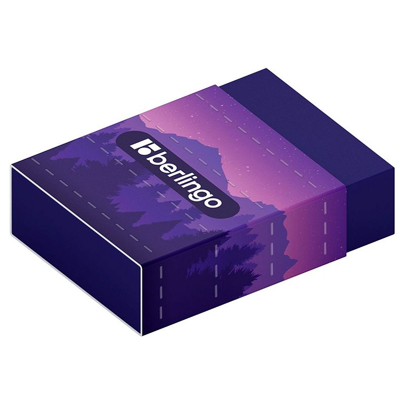 Ластик Berlingo "Scenic", Eco-PVC, картонный держатель, 45*32*11мм 