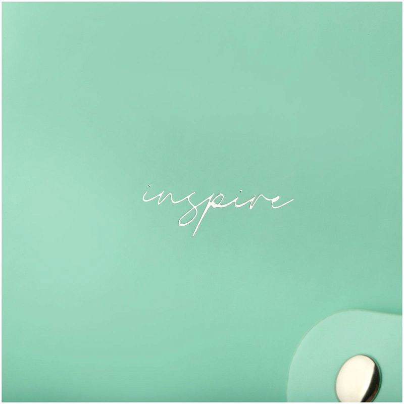 Записная книжка А5 96л. ЛАЙТ, кожзам, скрытый гребень, Greenwich Line "Pastel. Azure", блок в линию