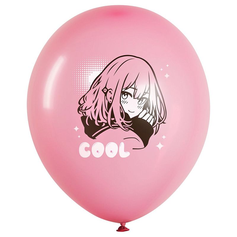 Воздушные шары, 25шт., М12/30см, MESHU "Anime party", пастель, ассорти