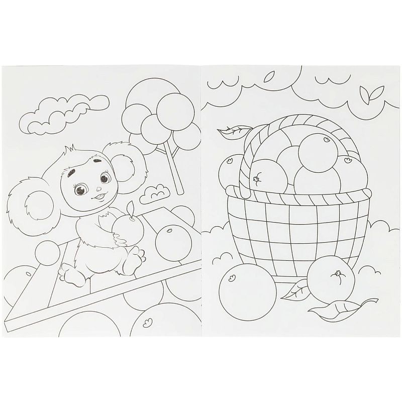 Раскраска A4, Мульти-Пульти "Чебурашка", 16стр.