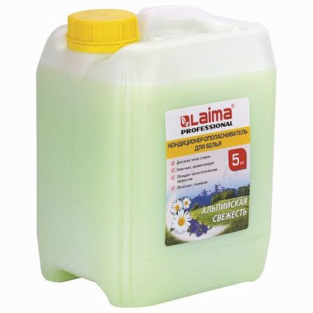Кондиционер-ополаскиватель для белья 5 л LAIMA PROFESSIONAL, "Альпийская свежесть", 606374 