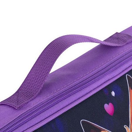 Папка на молнии с ручками BRAUBERG KIDS А4, 1 отделение, регулируемый плечевой ремень, 60 мм, "Fairy fox", 273317 