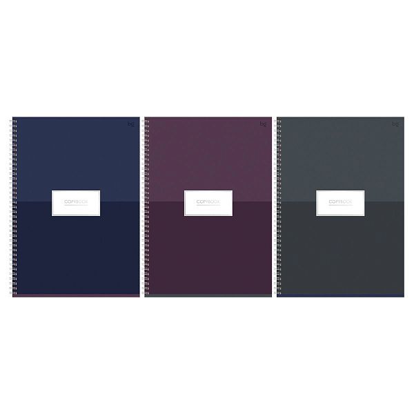 Тетрадь 80л., А4, клетка, на гребне BG "Minimal", глянцевая ламинация, тиснение фольгой