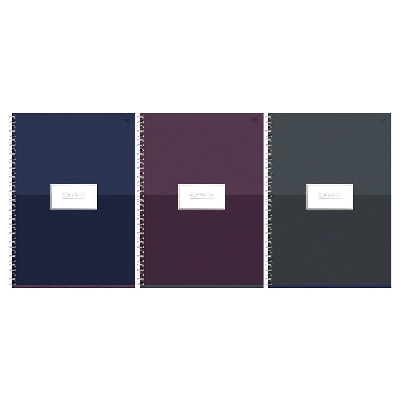 Тетрадь 80л., А4, клетка, на гребне BG "Minimal", глянцевая ламинация, тиснение фольгой