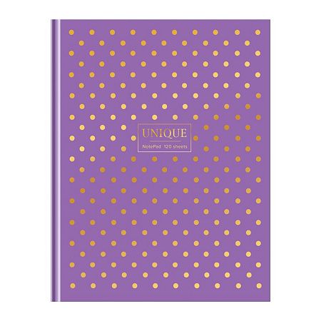 Бизнес-блокнот А5, 120л., BG "Уникальный", матовая ламинация, тиснение фольгой
