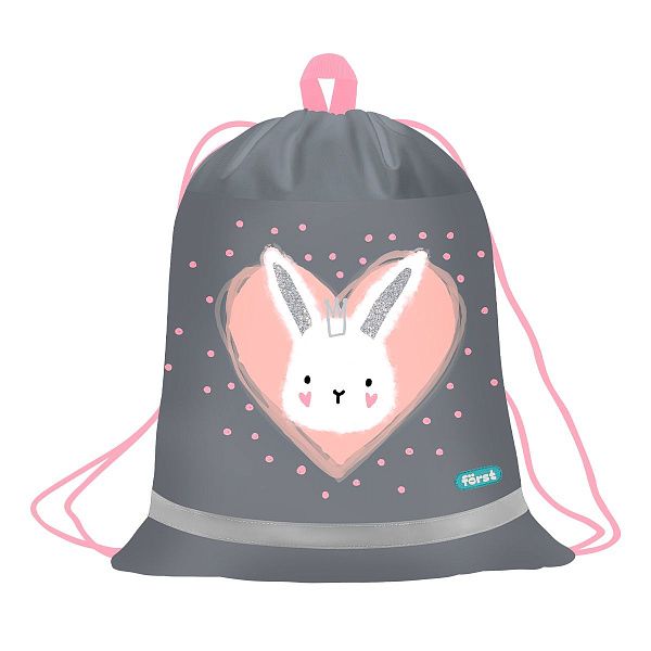 Мешок для обуви 1 отделение Först "Little Friend", 360*460мм, вентиляционная сеточка, светоотражающая полоса