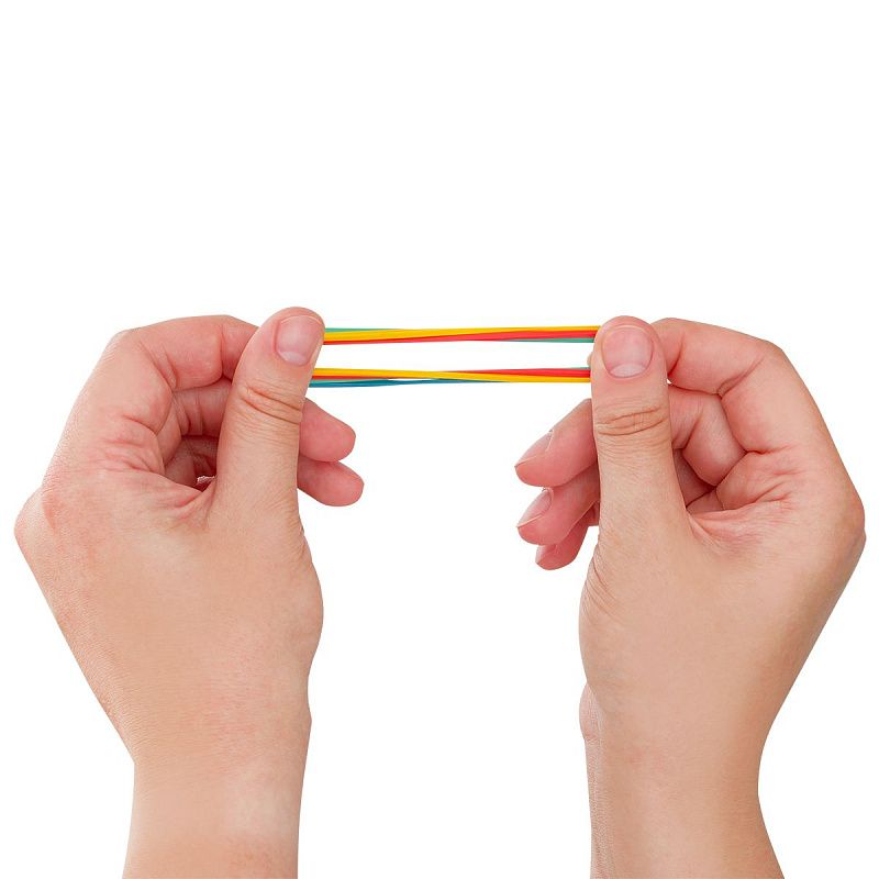 Банковская резинка  100г OfficeSpace, диаметр 40мм, ассорти, европодвес