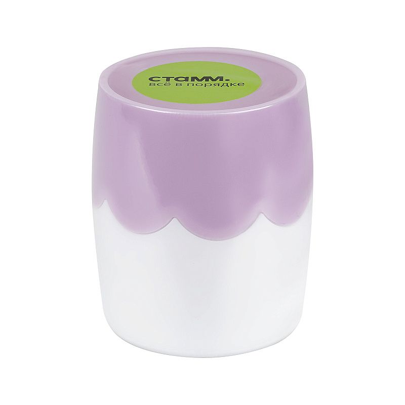 Подставка-стакан СТАММ, двухцветная, пастельные цвета, ассорти
