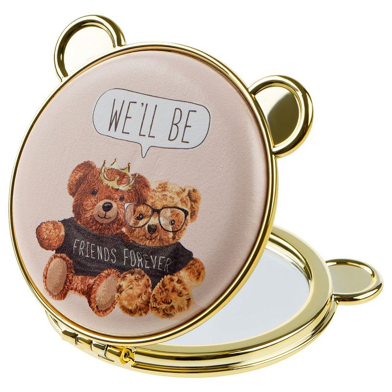 Зеркальце карманное складное MESHU "Медведи"