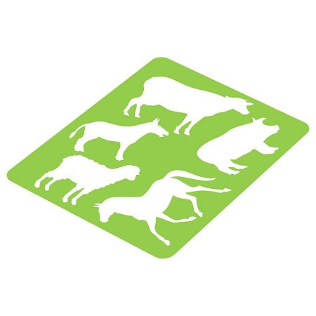 Трафарет-раскраска контурный, СТАММ "Домашние животные", пакет, европодвес