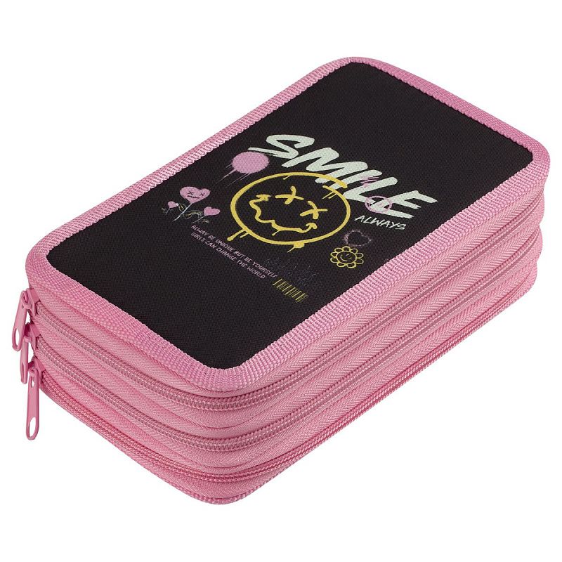 Пенал 3 отделения, 190*110 ArtSpace "Smile", ткань 