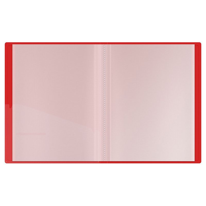 Папка с 40 вкладышами Berlingo "Soft Touch", 25мм, 700мкм, красная, с внутр. карманом 