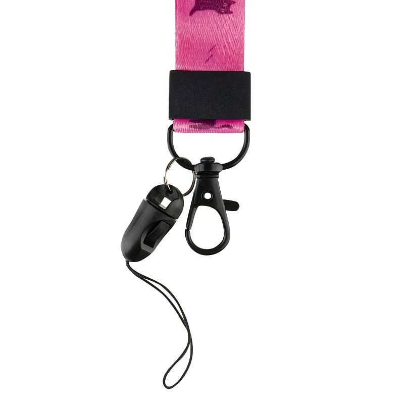 Лента для бейджей MESHU "Meow", 45см, петелька, карабин, опп пакет с европодвесом