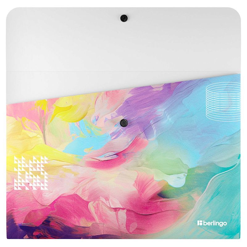 Папка-конверт на кнопке Berlingo "Collision XS", А4, 330мкм, с рисунком 