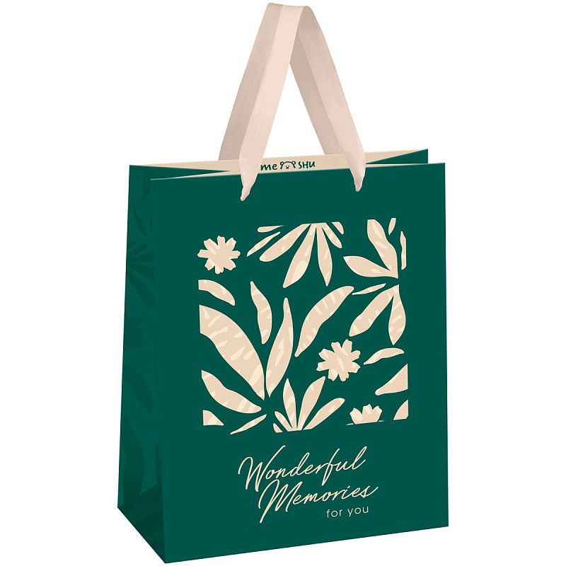 Пакет подарочный 18*23*10см MESHU "Wonderful",  матовая ламинация