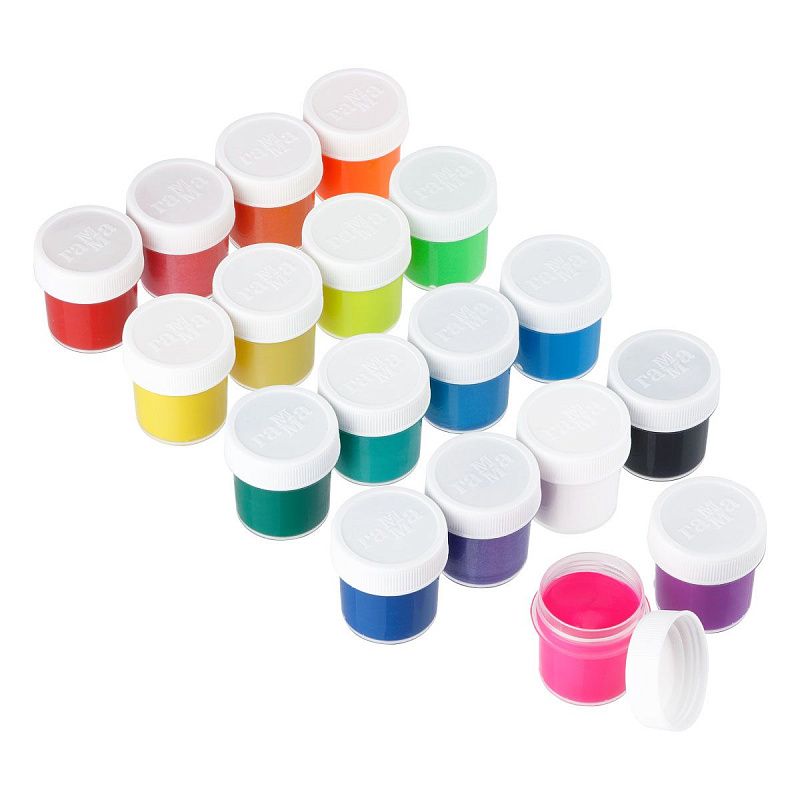 Гуашь Гамма "Оранжевое солнце", 18 цветов (6 перламутр.+ 6 классич.+ 6 флуор.), картон. упаковка