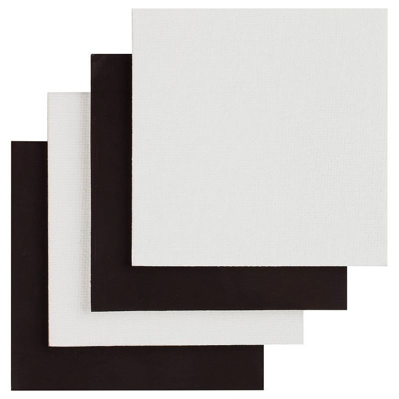 Набор холстов на магните Гамма "Студия", квадратный, 4шт., 7,5*7,5см, 100% хлопок, 280г/м2, мелкое зерно