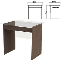 Каркас к столу компьютерному "Канц" 800х600х750 мм, цвет венге, СК25.16.2