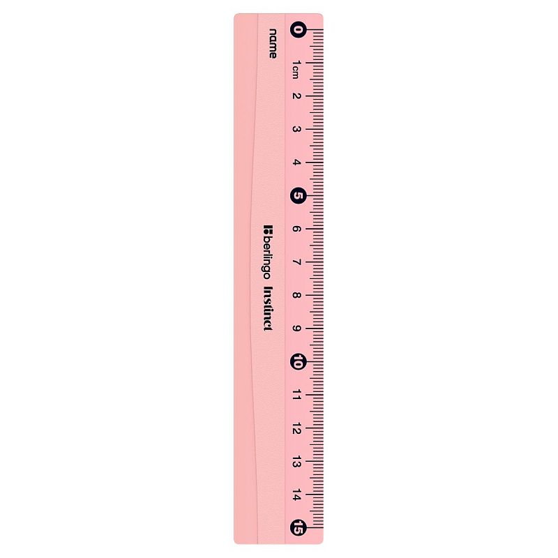 Линейка 15см Berlingo "Instinct", пластиковая, ассорти, европодвес 