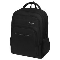 Рюкзак Berlingo City "Strict black" 42*29*17см, 2 отделения, 3 кармана, отделение для ноутбука, эргономическая спинка