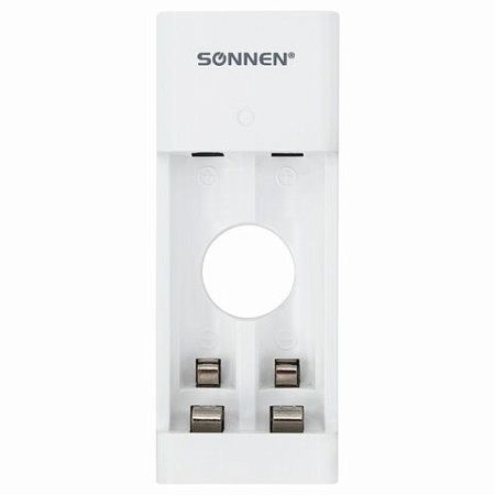 Зарядное устройство с аккумуляторами 2 шт. AA (HR6), 2700 mAh, SONNEN BC2, в блистере, 454239